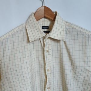 Paul Smith London 15/38 Classic Fit check pattern button up shirt